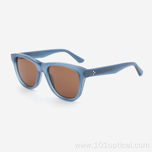 Square Trendy Acetate Women's Sunglasses 23A8044